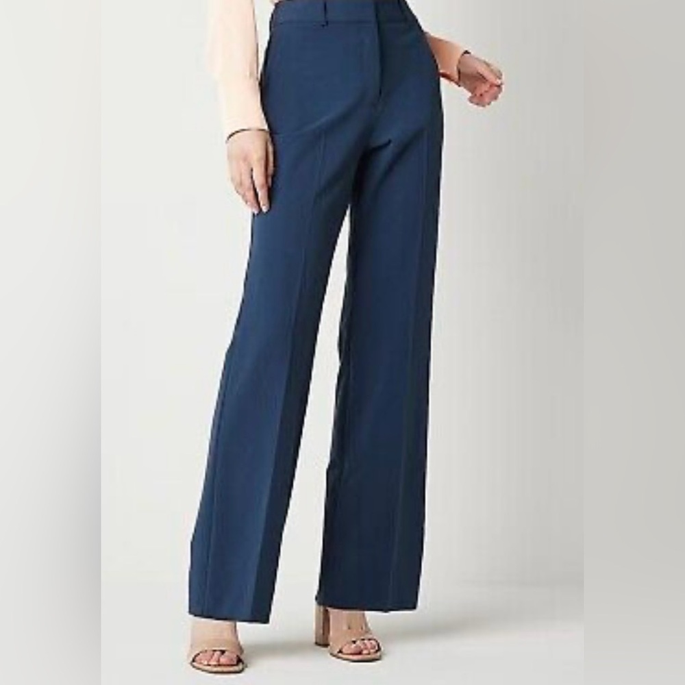 Worthington Womens High-Rise Modern Trouser Petrol blue size 14 NWT
